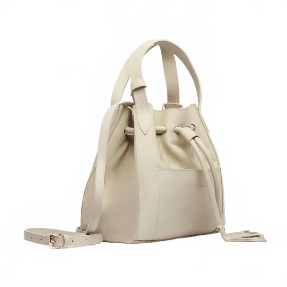 NEW FLOREZ harper bucket bag in ivory